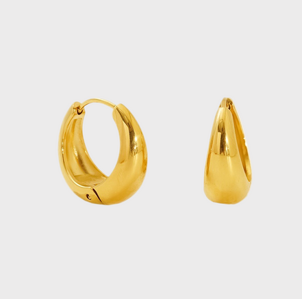 Luna Gold Hoop Earrings -