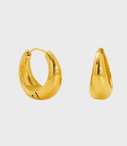 Luna Gold Hoop Earrings -