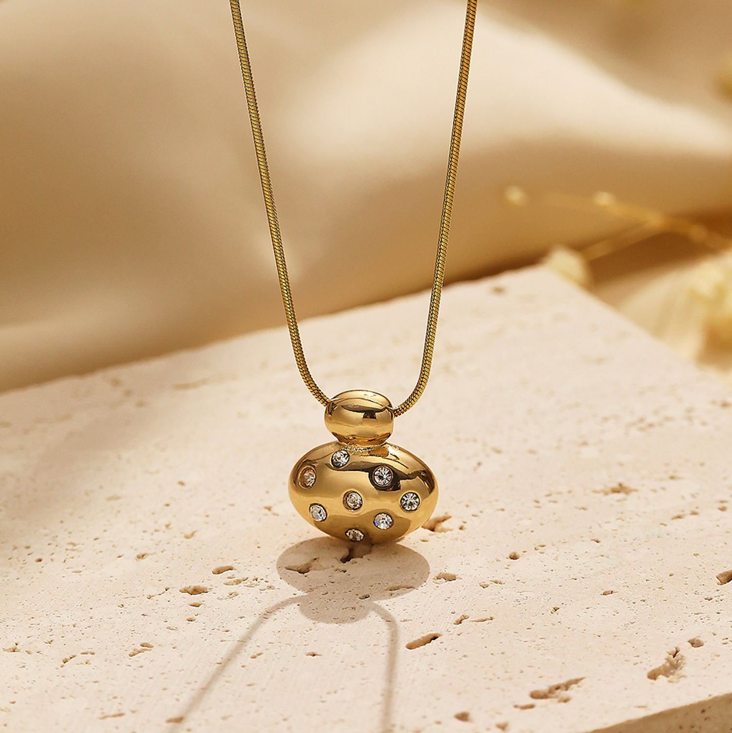 Stellara Charm Gold Necklace