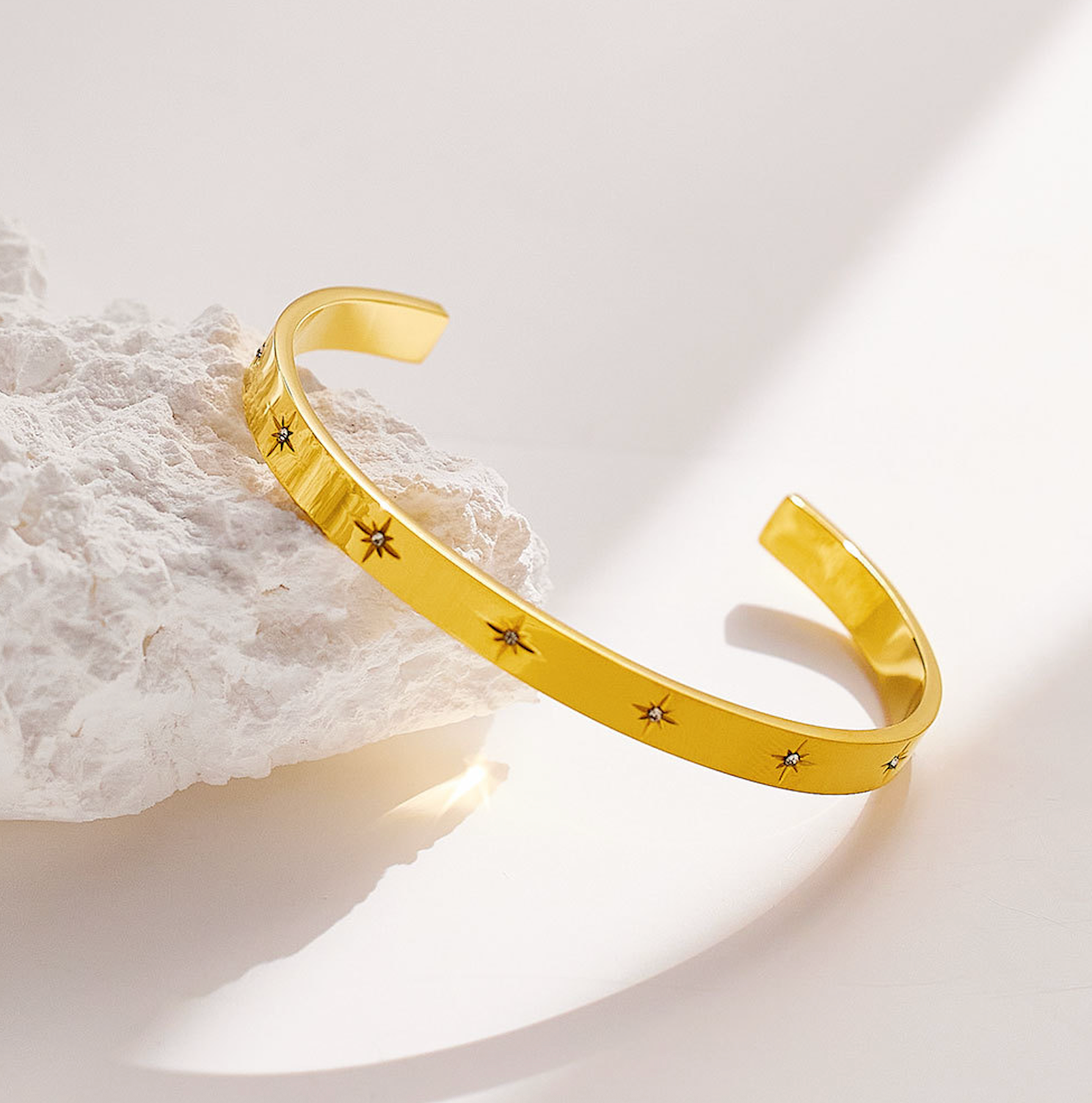 Vega Gold Cuff Bracelet