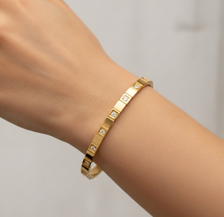 Maris Gold Stone Bracelet