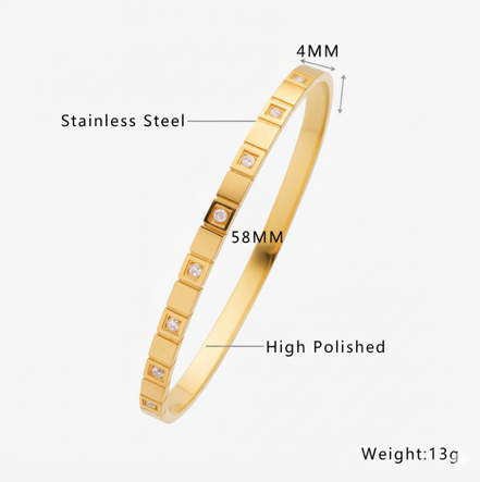 Maris Gold Stone Bracelet