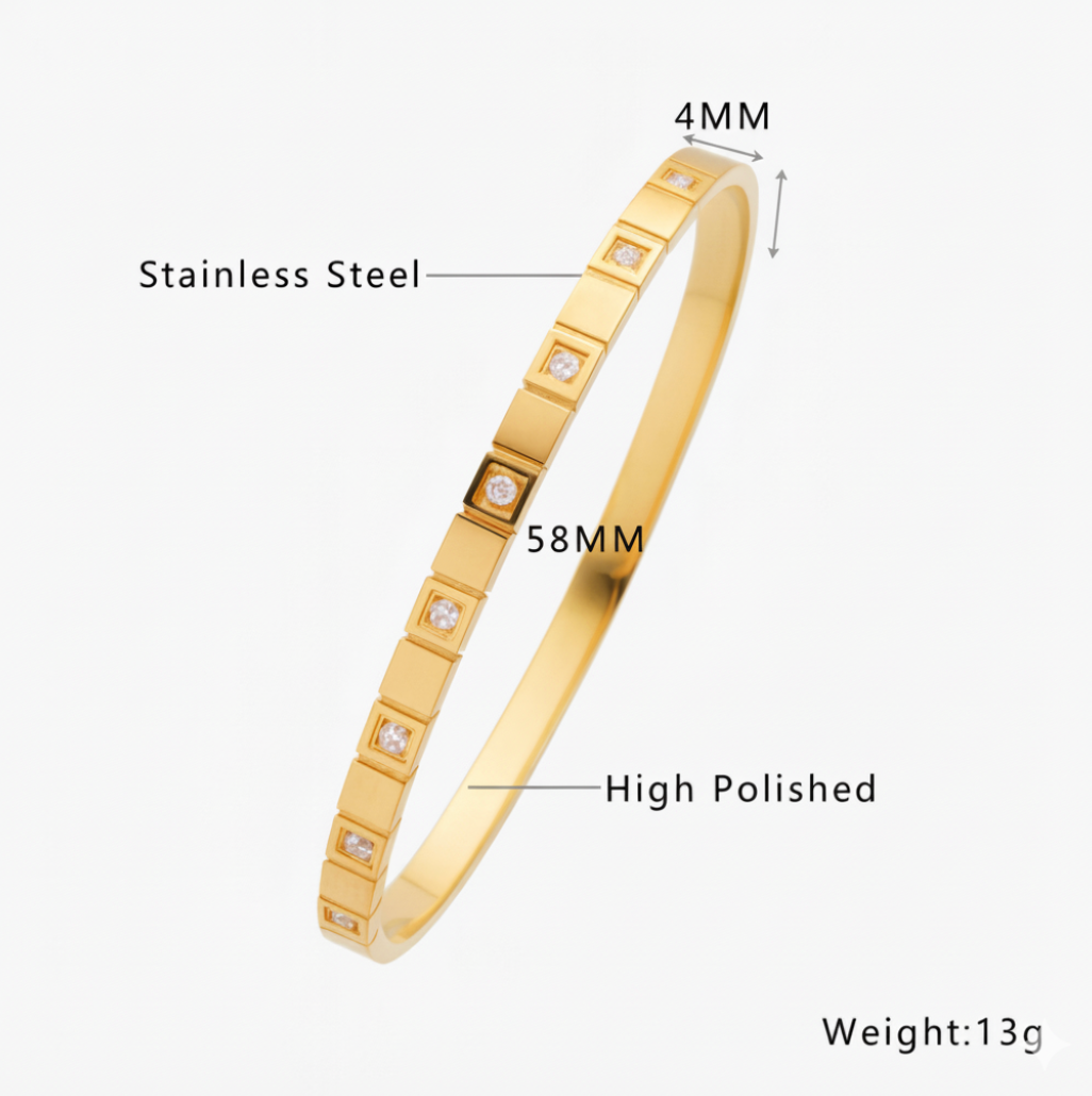 Maris Gold Stone Bracelet