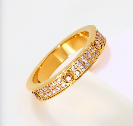 Adira Cubic Zirconia Gold Ring