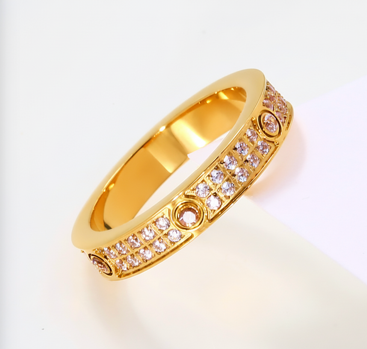 Adira Cubic Zirconia Gold Ring