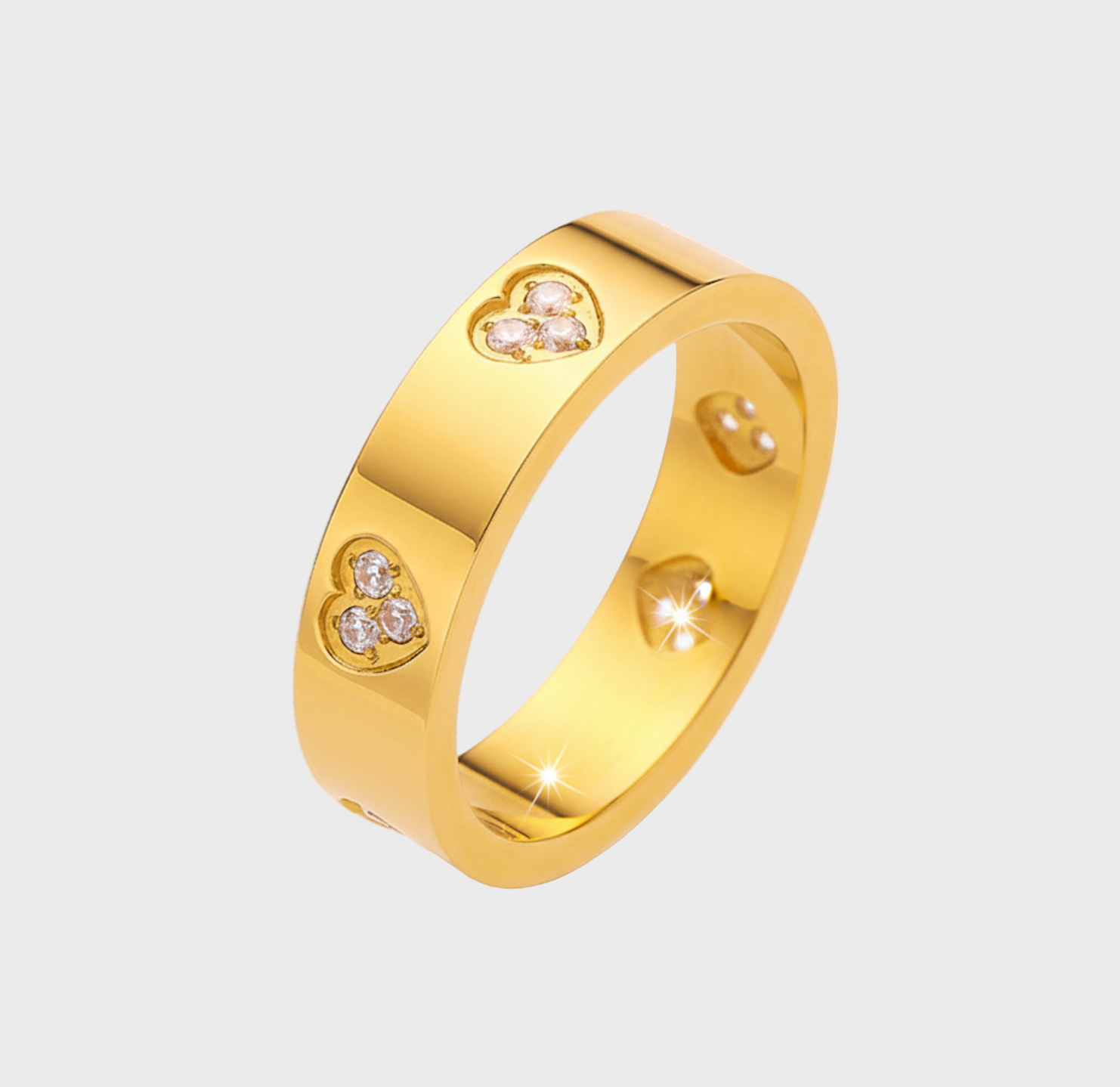Aveline Love Gold Ring