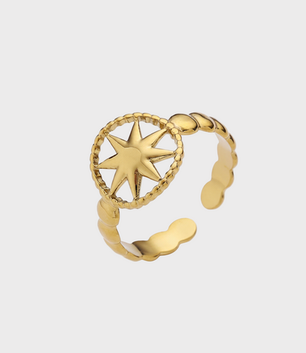 Nova Star Adjustable Gold Ring