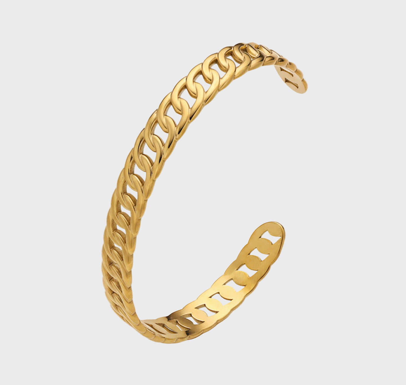 Celine Chain Gold Cuff Bracelet