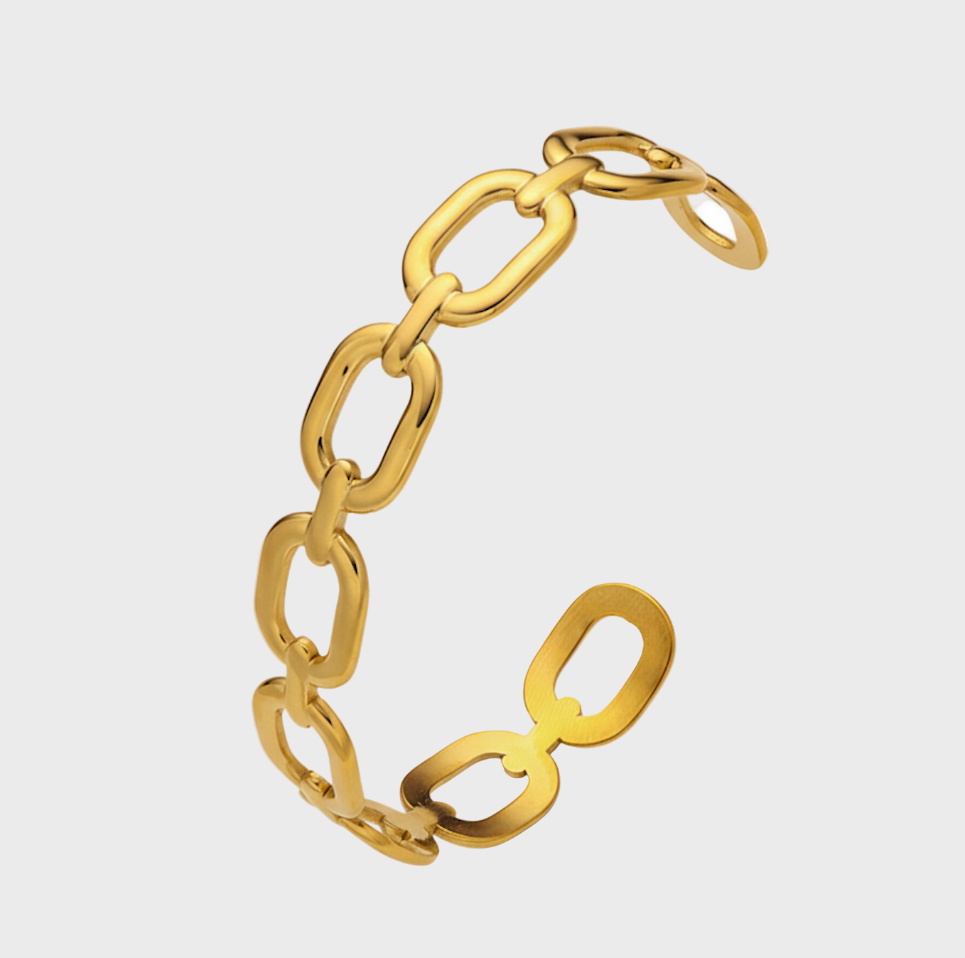Adira Link Gold Cuff Bracelet