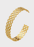 Estelle Weave Gold Cuff Bracelet