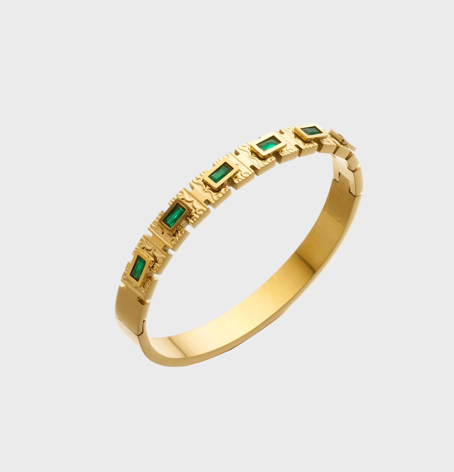Valencia Emerald Gold Bracelet