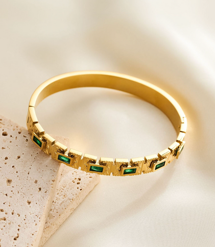 Valencia Emerald Gold Bracelet