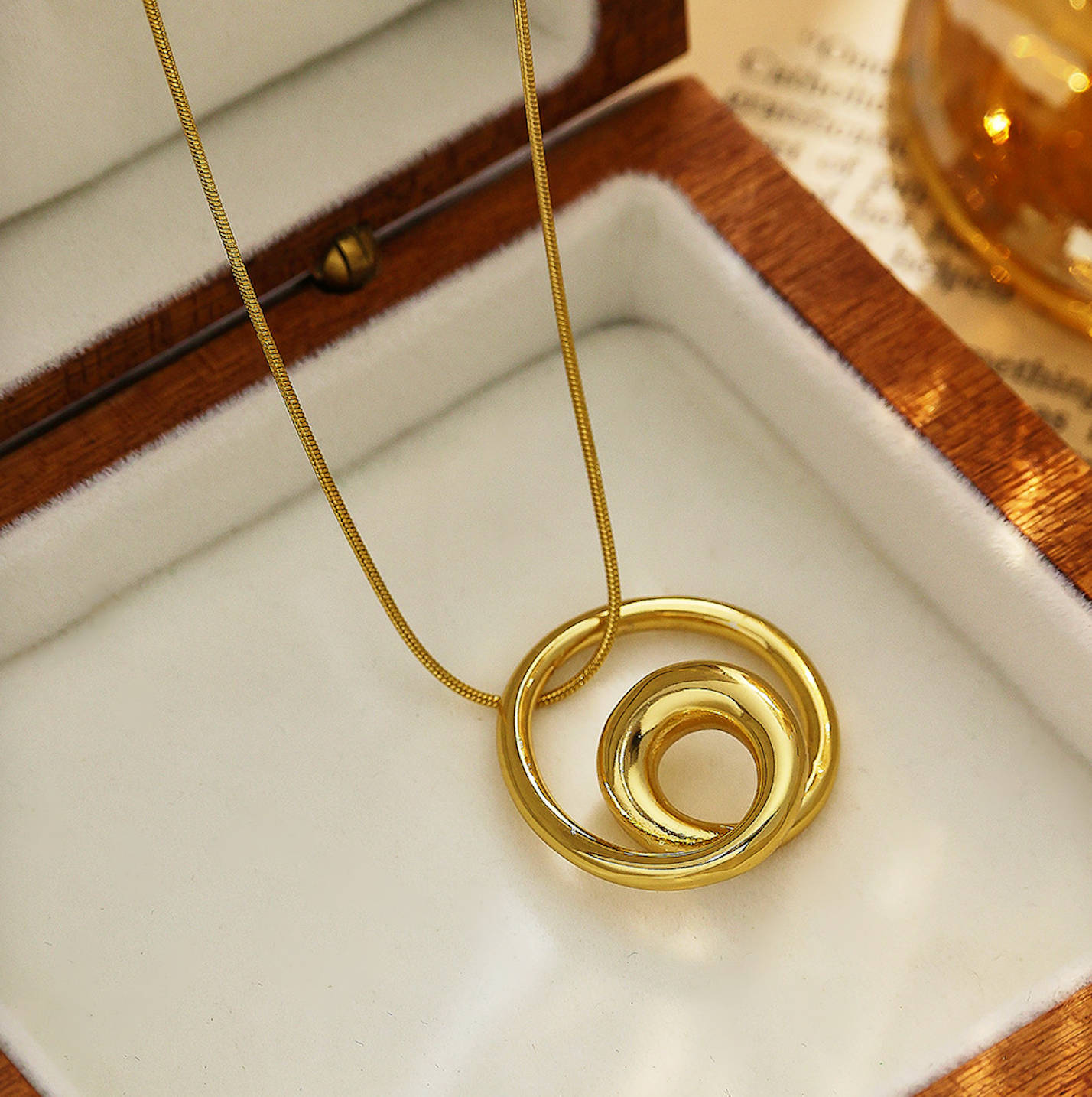 Nerida Spiral Gold Necklace