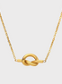 Nerisse Knot Gold Necklace