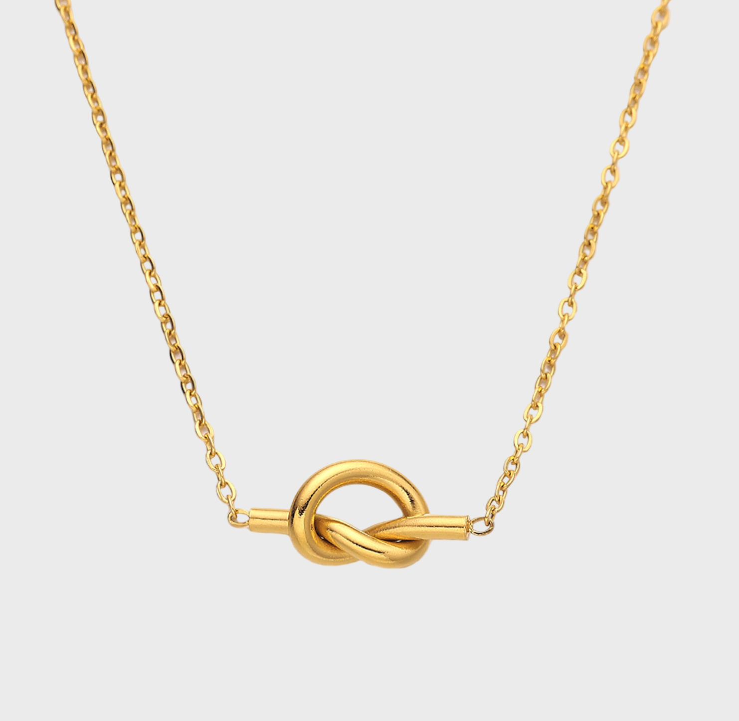 Nerisse Knot Gold Necklace
