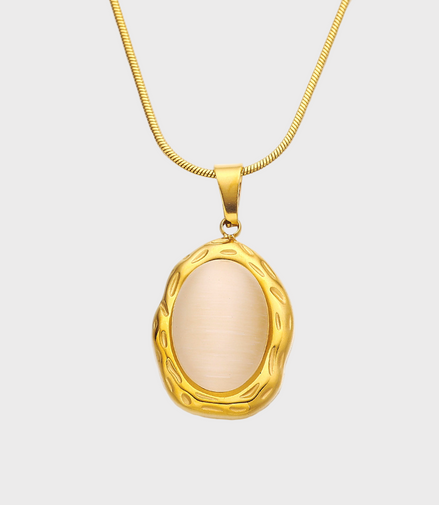 Isola Oval Gold Necklace