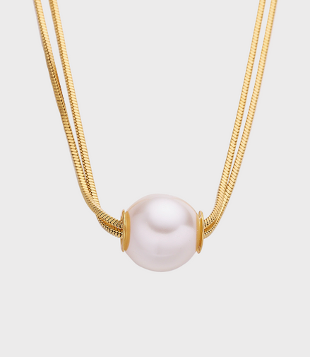 Ophira Pearl Gold Necklace