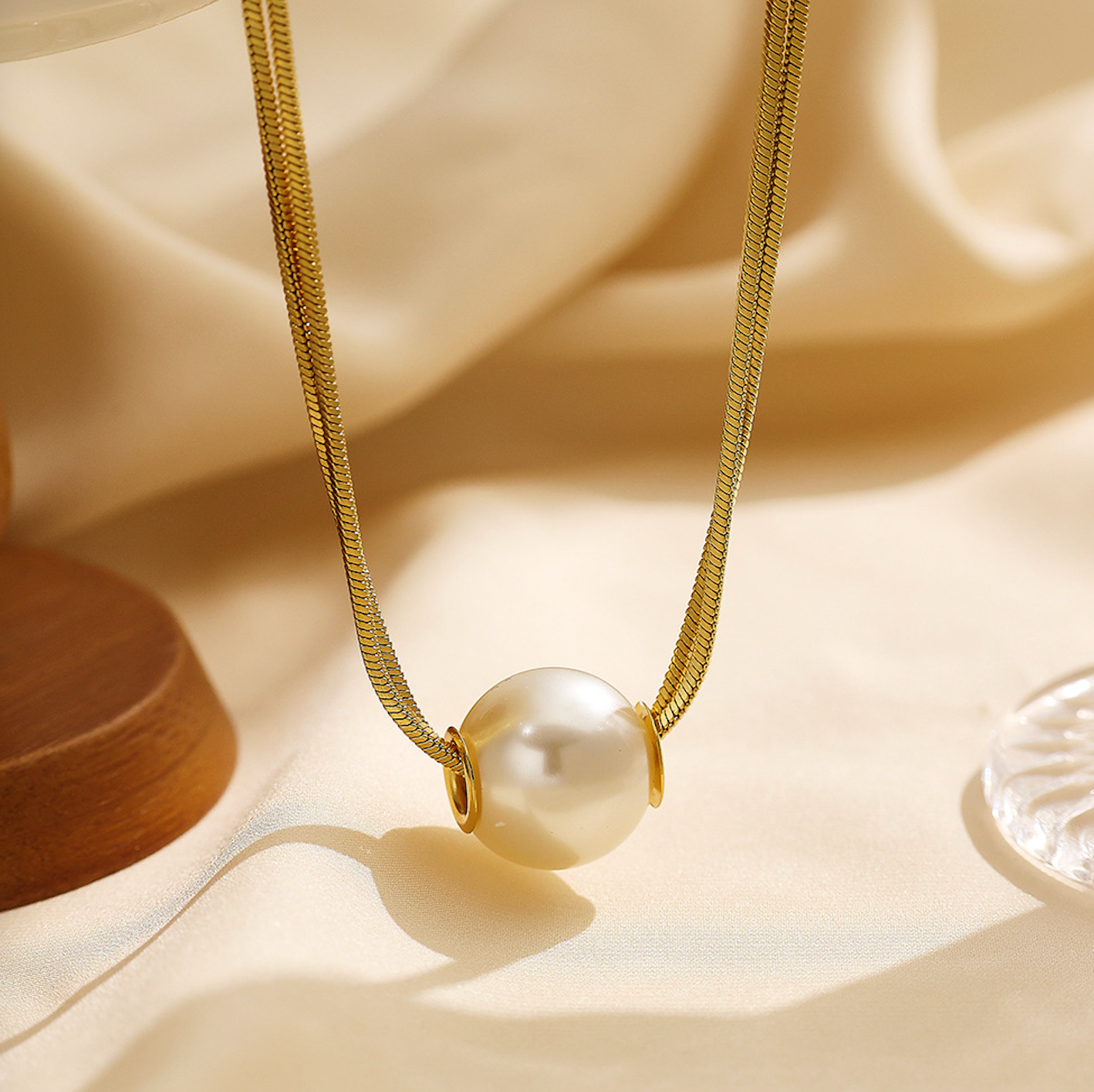 Ophira Pearl Gold Necklace