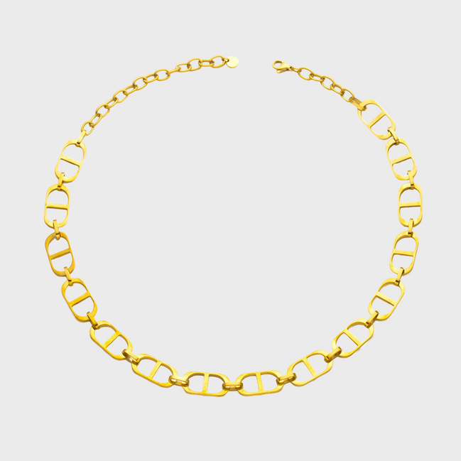 Gold Open Link Necklace