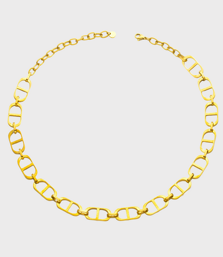 Gold Open Link Necklace