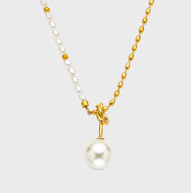 Gold Pearl Harmony Necklace