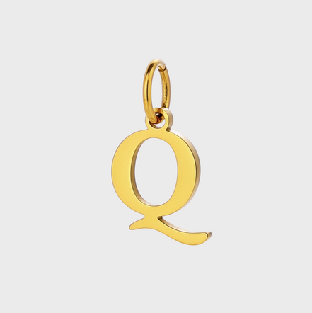 Gold Initial Letter Charm