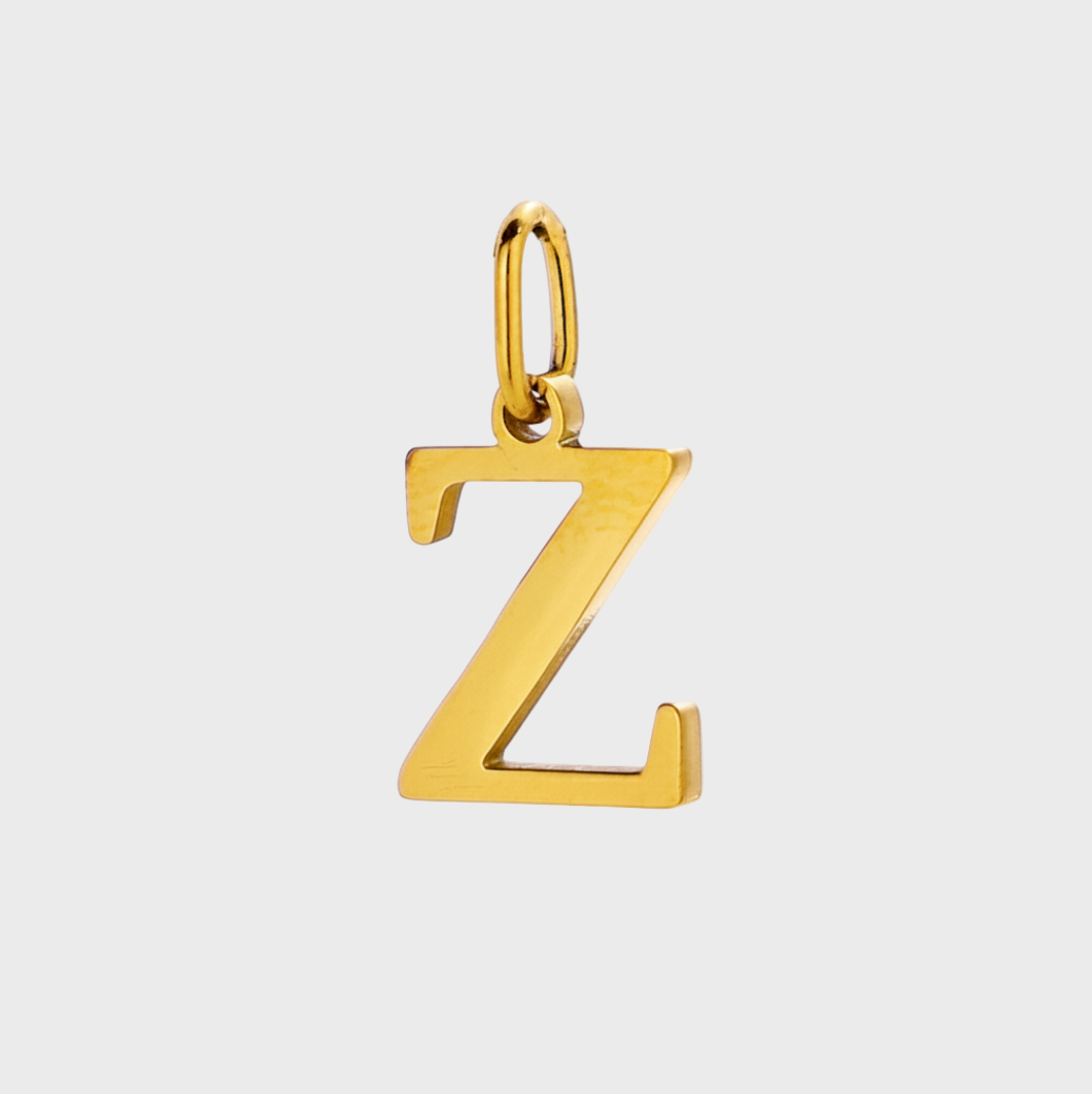 Gold Initial Letter Charm
