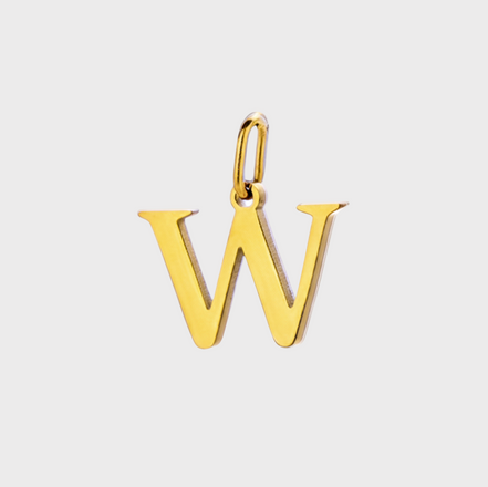 Gold Initial Letter Charm