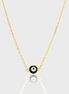Evil Eye Minimal Gold Necklace