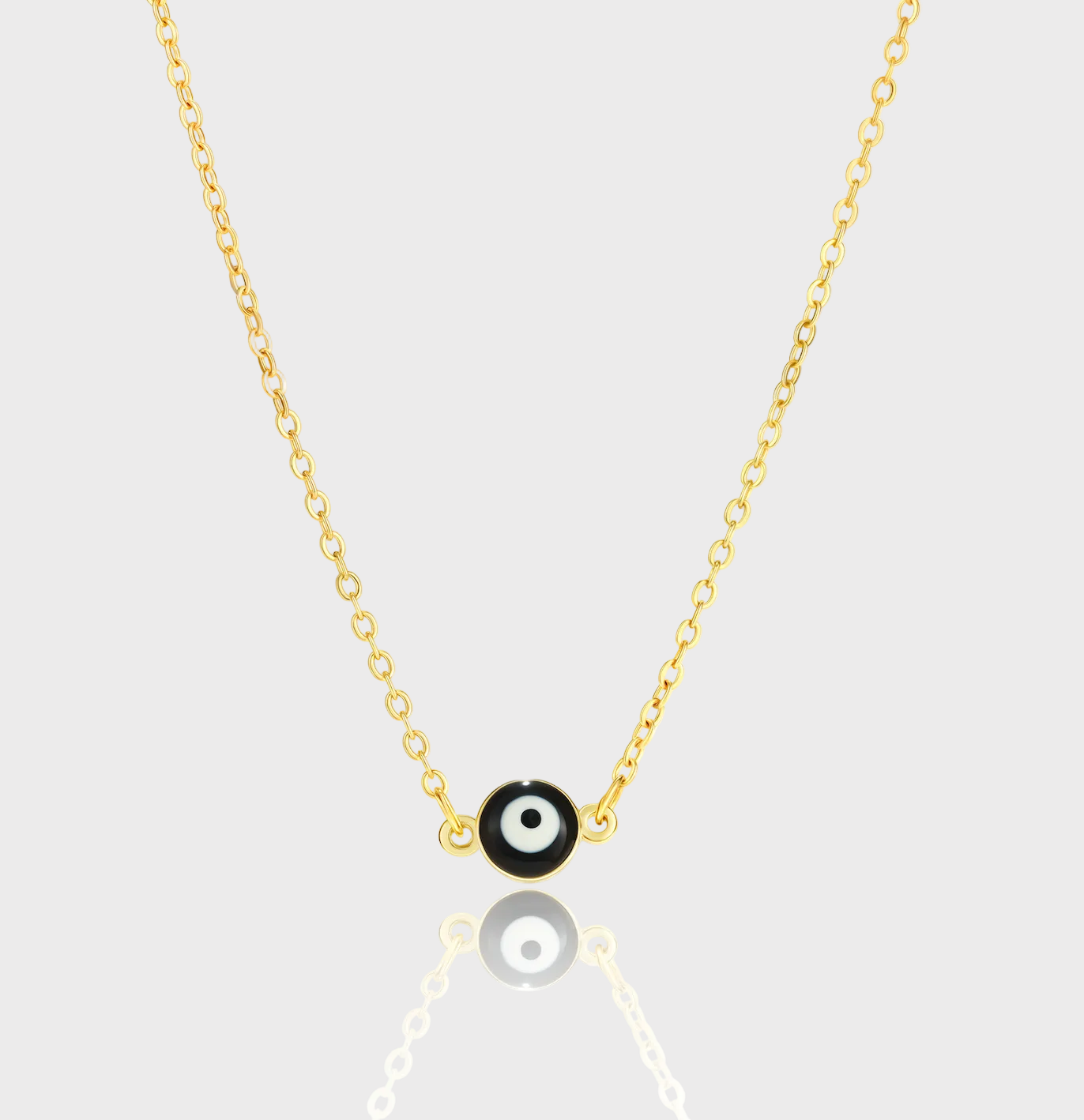 Evil Eye Minimal Gold Necklace