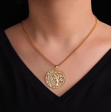 Tree of Life Gold Necklace