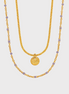 Layered Coin Gold Necklace
