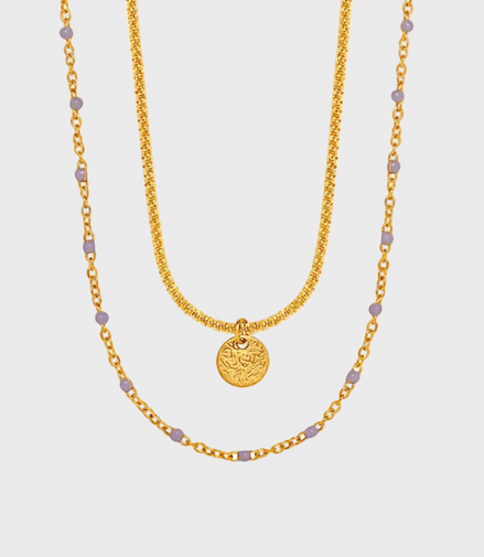Layered Coin Gold Necklace
