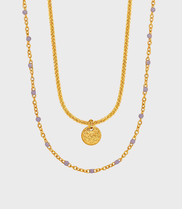 Layered Coin Gold Necklace