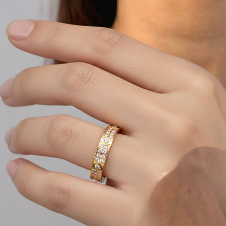 Adira Cubic Zirconia Gold Ring